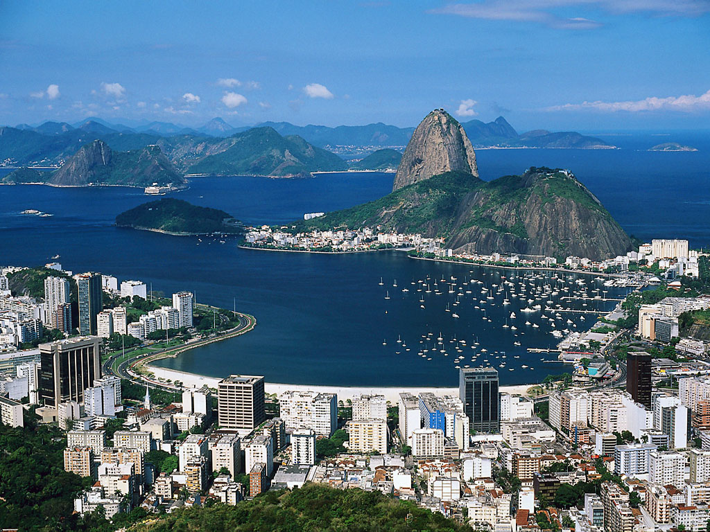 Rio de Janeiro coastline and mountains